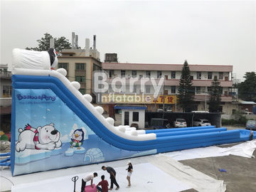 Sondergröße-große kommerzielle aufblasbare riesige Wasserrutsche im Freien für Ereignis