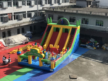 Handelspfau-aufblasbarer Spielplatz für Kinder/aufblasbaren Trampoline-Freizeitpark