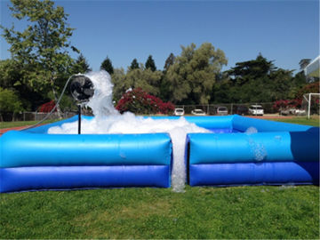 Quadratisches tragbares Wasser-Pool, Spaß-Partei-Tanz-Spiel-im Freien aufblasbares Seifen-Schaum-Gruben-Pool