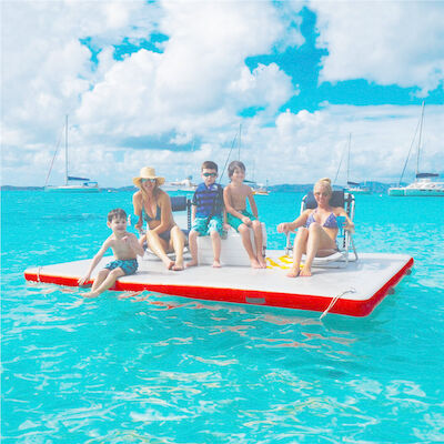 Aufblasbare Insel-sich hin- und herbewegendes Yoga Mat Inflatable Swim Platform Raft PVCs