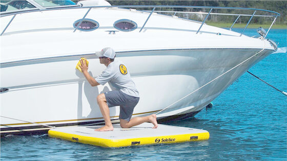 SCT-PVC-Wasser-Mat Inflatable Boat Docks For-Schiffs-Reinigung