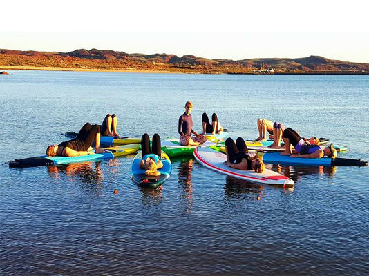Aufblasbare Luft Waterpark schlürfen Plattform-Insel schlürfen Ponton-Schwimmdock für Yoga