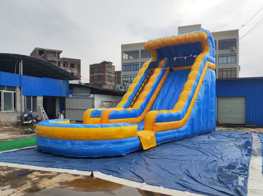 Faltende Kinderspielplatz-aufblasbare Wasserrutsche PVC-Plane im Freien