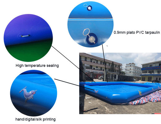 Dauerhafter materieller billiger sich hin- und herbewegender aufblasbarer Swimmingpool PVCs 0.9mm