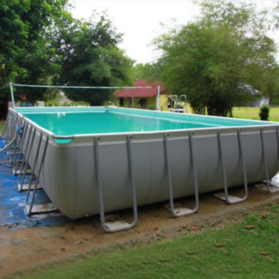 Familiengrösse tragbarer PVC-Metallrahmen-Swimmingpool über Boden