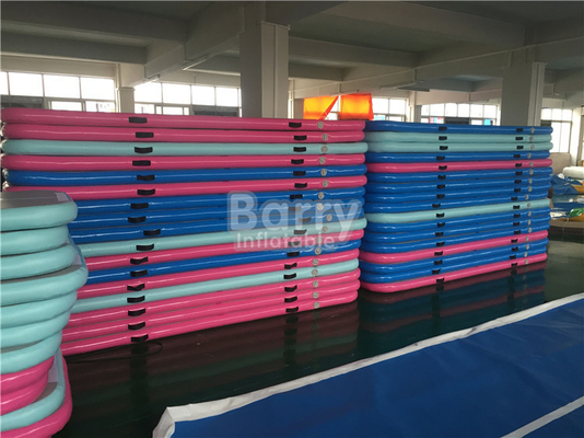 Blaue grüne rosa aufblasbare Gymnastik-Matten EN14960 der Farbe3x1m