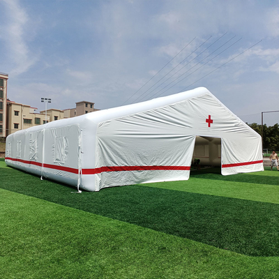 Großer luftdichter aufblasbarer Krankenhaus-Gebrauch des Notzelt-roten Kreuzes