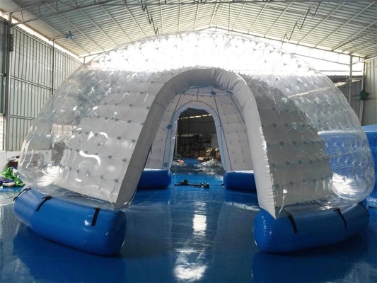 Hauben-Blasen-Zelt PVCs aufblasbares klares für kampierendes Familien-Ereignis im Freien