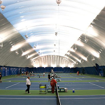 Tripple-Stich PVC trägt aufblasbarer Tennisplatz-UVbeständiges zur Schau