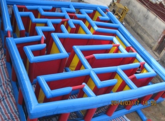 Wechselwirkendes Spiel aufblasbarer Maze With Full Digital Printing