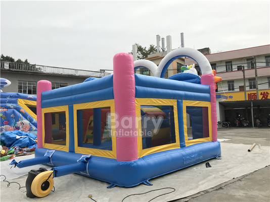 Kundengebundener Schlag-Park PVCs Unicorn Inflatable Jumping Bouncer House für Tätigkeit