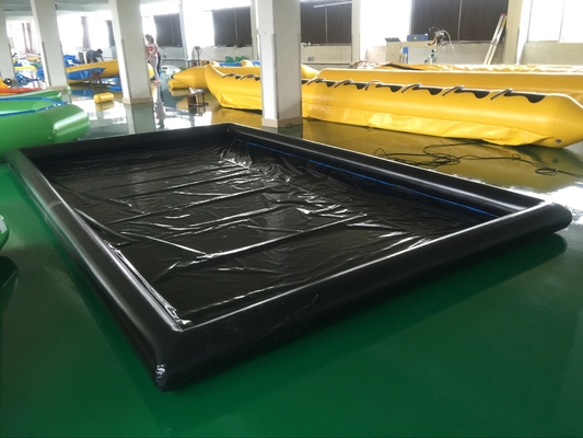 Schwarzes 0.6mm aufblasbare Waschanlage Mat Full Set Position PVCs