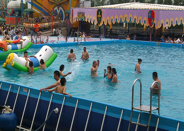 Kommerzielles großes rechteckiges Metallrahmen-Pool, beweglicher Swimmingpool für Park
