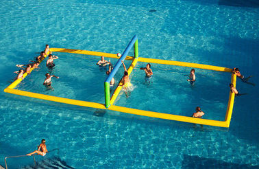 Lustiger kommerzieller aufblasbarer Aqua-Park-aufblasbares Volleyballfeld für Wasser