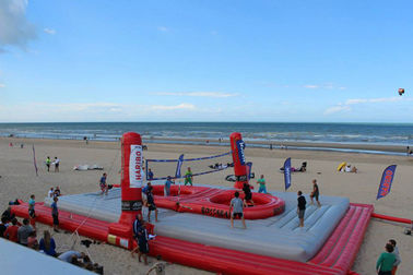 Enormes aufblasbares Strand-Spielwaren-Explosions-Volleyballfeld mit Logo-Drucken