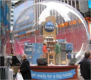 Riesiger klarer Werbungs-Produkt-Schnee-Ball PVCs aufblasbarer für Weihnachten