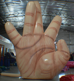 Feuerbeständige riesige aufblasbare einzelne Handdekoration mit 5 Fingern