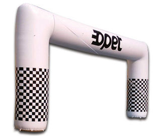 Weiße Farbaufblasbarer Werbungs-Produkte PVC-Bogen mit kundenspezifischem Logo
