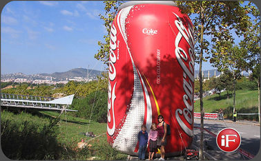 Dauerhafte aufblasbare aufblasbare Coca- Colaflasche der Werbungs-Produkt-/PVC