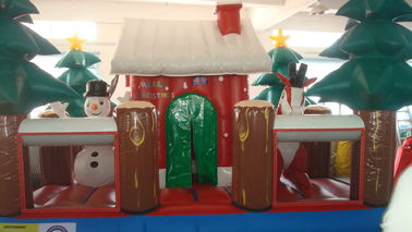 Aufblasbare Werbungs-Produkt-riesiges Explosions-Weihnachtsmann-Haus PVCs für Kind