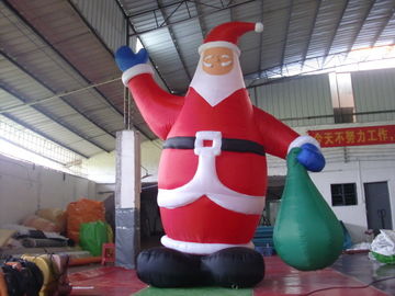 PVC-Planen-aufblasbare Werbungsprodukte, aufblasbare Santa Claus für Einkaufszentrum-Weihnachtsdekoration