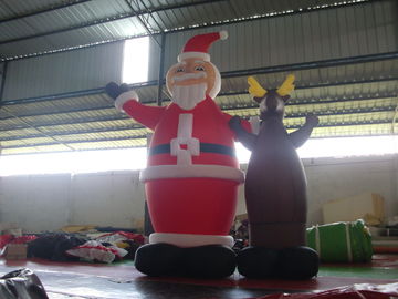 PVC-Planen-aufblasbare Werbungsprodukte, aufblasbare Santa Claus für Einkaufszentrum-Weihnachtsdekoration