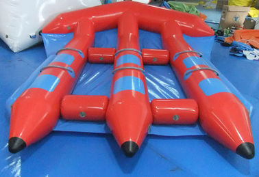 Lustige rote aufblasbare Wasser-Spielwaren, PVC InflatableFlyfish für Wasser-Sport-Spiel