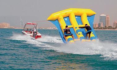 Boot des PVC-Planen-aufblasbares Wasser-fliegenden Fisches mit Logodrucken