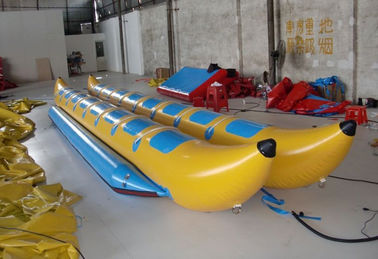 Boot des doppelter Weg-aufblasbares fliegenden Fisches, PVC-Planen-aufblasbares Bananen-Boot für Wasser-Sport-Spiel