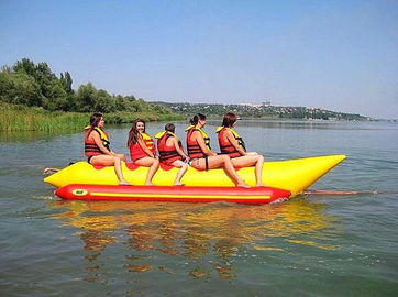 Das aufregende 5 Sitzaufblasbare Wasser spielt/das genehmigte Bananen-Boots-Rohr EN71