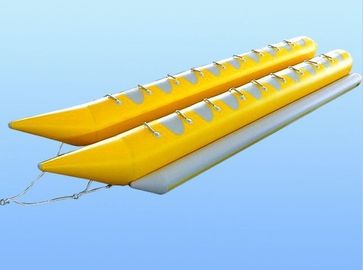 Miet-Plato PVC-Planen-Wasser-Reiter-Bananen-aufblasbares Boot mit doppeltem Rohr