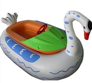 Lustiges Pool-aufblasbares Spielzeug-Boot, tierische aufblasbare Wasser-Stoßdämpfer-Boote