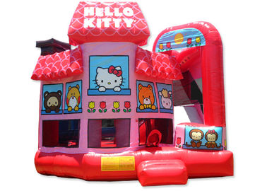 Multifunktions- Handels-aufblasbares Schlag-Haus-kombinierte Mieten Hello Kittys