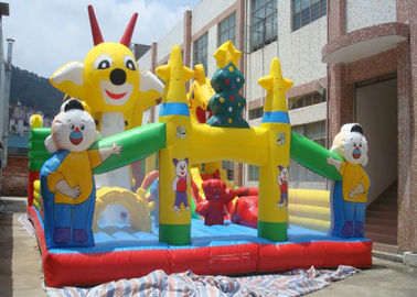 Kundengebundener Karikatur-aufblasbarer Kleinkind-Spielplatz mit dauerhafter PVC-Plane