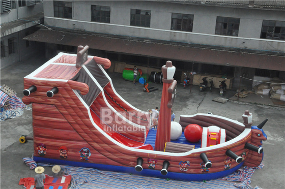 aufblasbare Wasserrutsche-prallen Handelspiraten-Kinder 0.55mm PVCs Schauspielhaus-springendes Schloss auf
