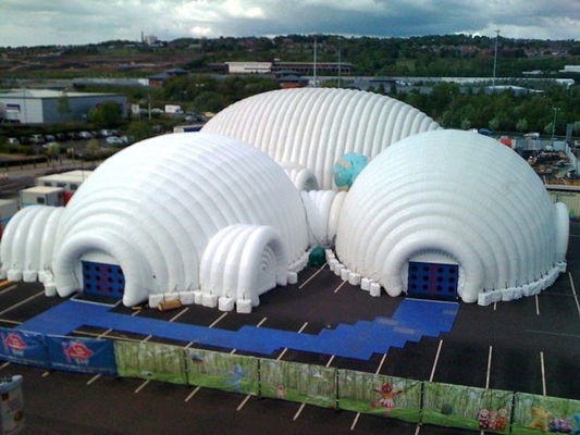 Hauben-Zelt-Luft gestützter Struktur-Riese 0.45mm PVCs aufblasbare