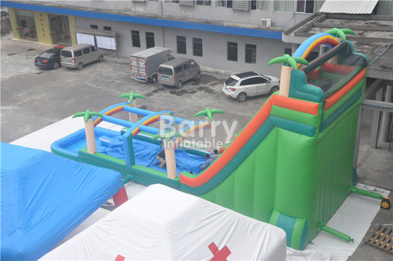 Handelsdschungel-Tress Blow Up Water Slide 0.55mm PVC-Material