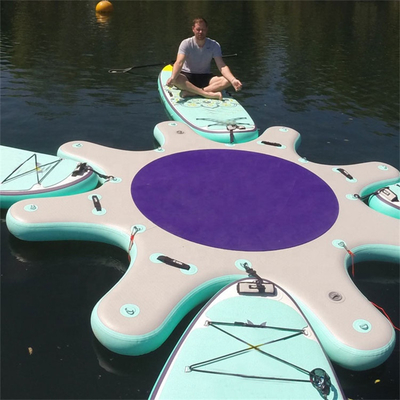 Freizeit-Sport-aufblasbares Wasser schlürft Dock-Yoga-Brandungs-Brett-Plattform