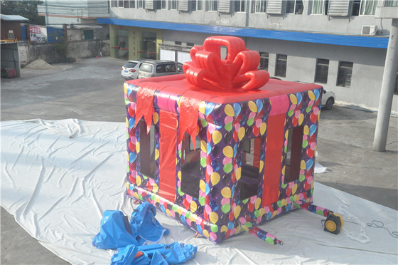 0.55mm PVC-Weihnachtsaufblasbares Luft-Prahler-Haus-aufblasbare Trampoline