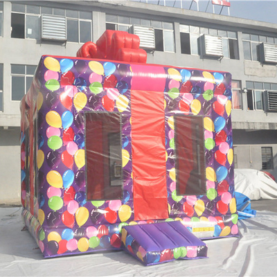 0.55mm PVC-Weihnachtsaufblasbares Luft-Prahler-Haus-aufblasbare Trampoline