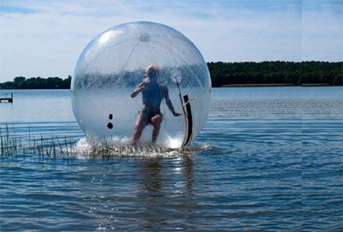 Kommerzielles großes Explosions-Wasser spielt riesiges sexy Blasen-aufblasbares Wasser-gehenden Ball