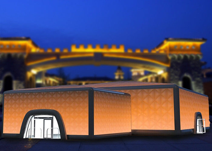 Neues Beleuchtungs-Würfel-aufblasbares Gebäude-aufblasbare Ereignis-Zelt PVC-Plane