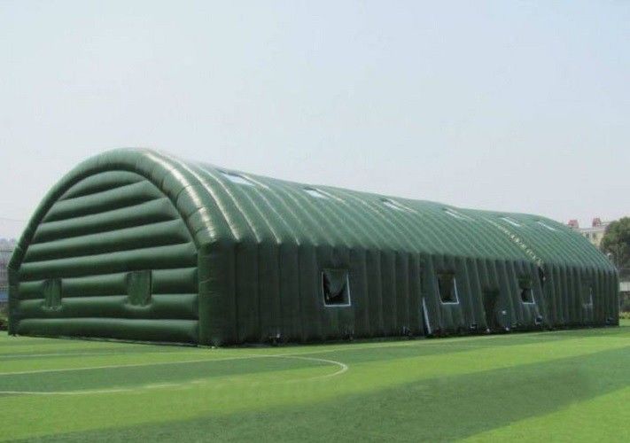 Riesiges grünes wasserdichtes aufblasbares Zelt-im Freien unversiegelte Sport PVC-Plane