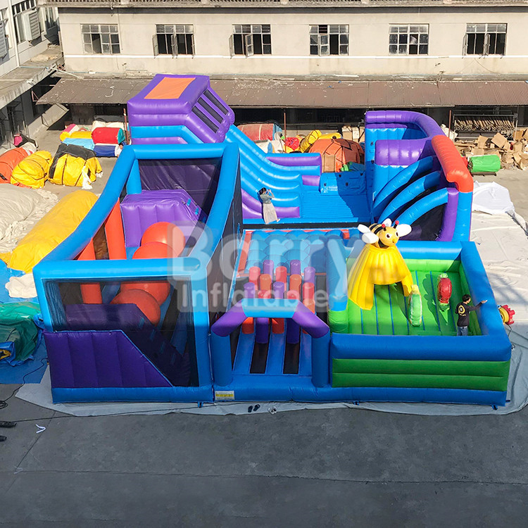 Kommerzieller aufblasbarer Spaß-Stadt-Spielplatz-Unterhaltungs-Freizeitpark-großes Schloss