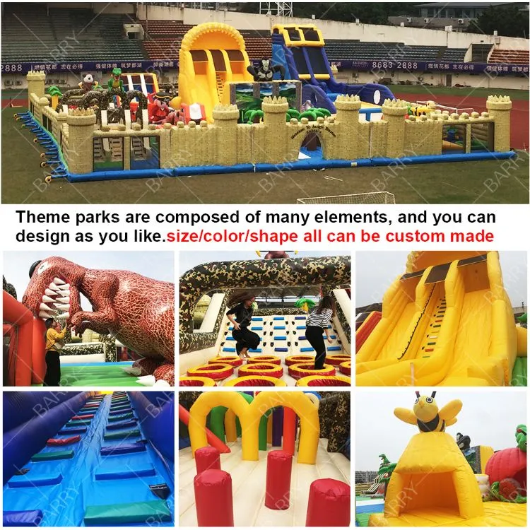 Custom World'S Biggest Kids Indoor Bounce House Vergnügungspark Aufblasplatz 2