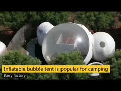 materielles aufblasbares Durchmesser 1.0mm PVCs der Blasen-Zelt-Luft-Hauben-3m im Freien