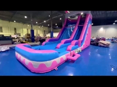 8.4x3.6x6m benutzerdefinierter Springer Sprungkinder Pink Princess aufblasbare Wasserrutschen für die Party