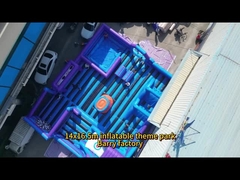 Kommerzielle Spielplätze im Freien Spielpark Sprunghaus Aufblasbarer Themenpark für Erwachsene Kinder