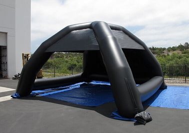 Schwarze Werbungs-aufblasbares Zelt-Logo, das aufblasbares Hauben-Zelt für Ereignis druckt