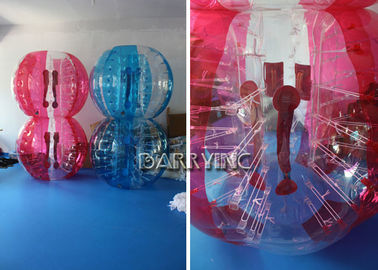 Aufblasbare Kinder im Freien spielt 1.8M TPU materiellen halbes Blau-Blasen-Ball/rote Blasen-Bälle